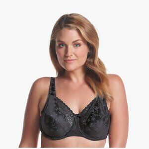 Playtex Secrets Bra 4422 Signature Floral Lace, Underwire, Lift Support Size 34C